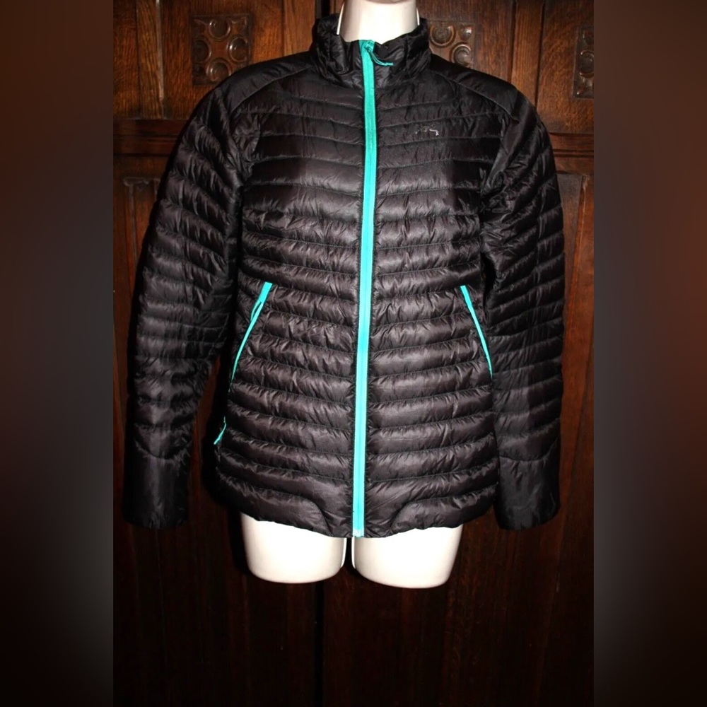 Arc’teryx jacket womens M black down poly puffer coat worn once! ski snow winter